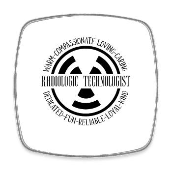 Radiology X-ray Technician Rad Tech Gift Idea - Square fridge magnet - white - Front