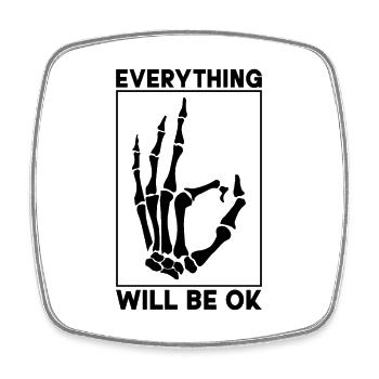 Radiology X-ray Technician Doctor Gift Idea - Square fridge magnet - white - Front