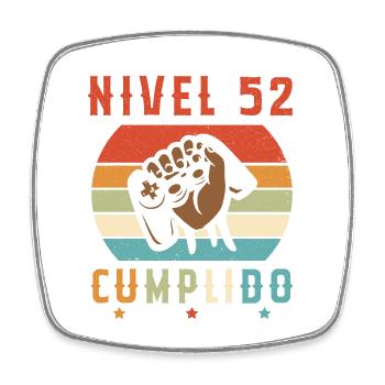 Niveau 52 complete - Magnet carré - blanc - Devant