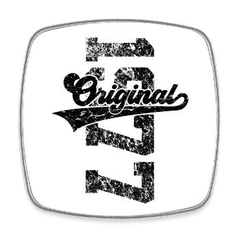 49TH BIRTHDAY ORIGINAL 1977 - Square fridge magnet - white - Front