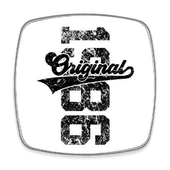 40TH BIRTHDAY ORIGINAL 1986 - Square fridge magnet - white - Front