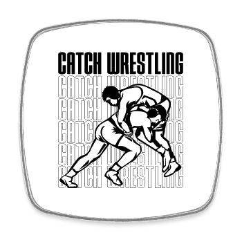 Catch Wrestler Wrestling Sport Fight Grappling - Square fridge magnet - white - Front
