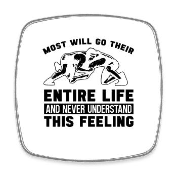 Most Will Go Catch Wrestling Wrestler Grappling - Square fridge magnet - white - Front