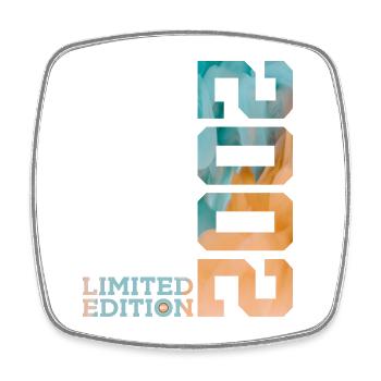 24TH BIRTHDAY LIMITED EDITION 2002 - Square fridge magnet - white - Front