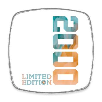 26. GEBURTSTAG LIMITED EDITION 2000 - Viereckiger Kühlschrankmagnet - Weiß - Vorne