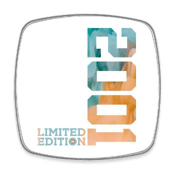 25TH ANNIVERSARY LIMITED EDITION 2001 - Square fridge magnet - white - Front