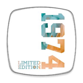 52ND BIRTHDAY LIMITED EDITION 1974 - Square fridge magnet - white - Front