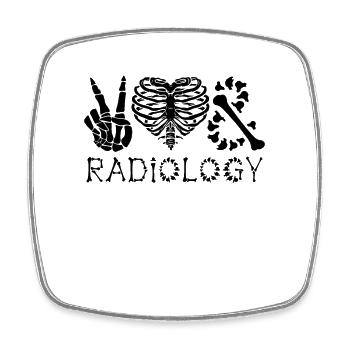 Radiologist Quote X-Ray Xray Rad Tech Radiology - Square fridge magnet - white - Front