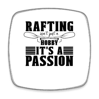 Rafting Isn't Just A Hobby Kayak Paddle Paddling - Square fridge magnet - white - Front