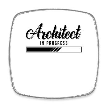Architects Architect In Progress Job Architecture - Square fridge magnet - white - Front