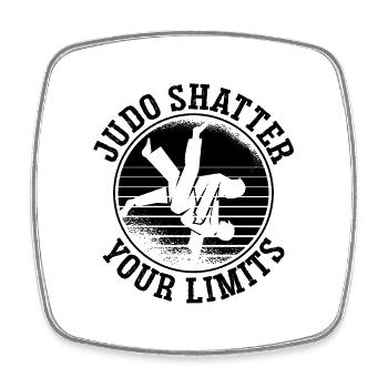 Judo Shatter Your Limits Fighter Karate Sports - Square fridge magnet - white - Front