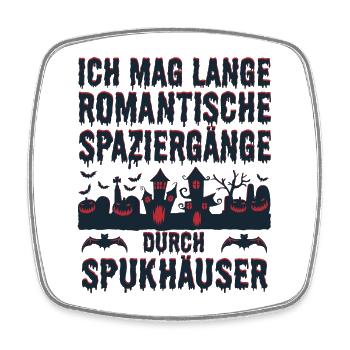 Romantische Spaziergänge Halloween Kostüm Lustig - Viereckiger Kühlschrankmagnet - Weiß - Vorne