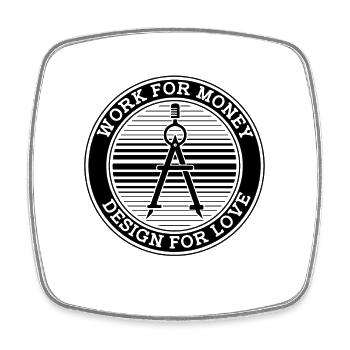 Travailler pour de l’argent Architecte Architecte Architecture - Magnet carré - blanc - Devant