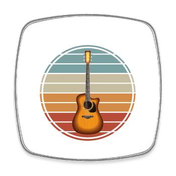 Guitariste Idée Cadeau Pour Le Musicien Guitare - Magnet carré - blanc - Devant