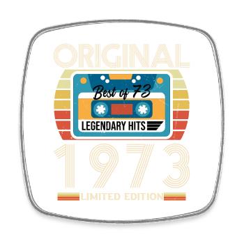 Cadeau D’anniversaire Vintage 1973 Édition Limitée - Magnet carré - blanc - Devant