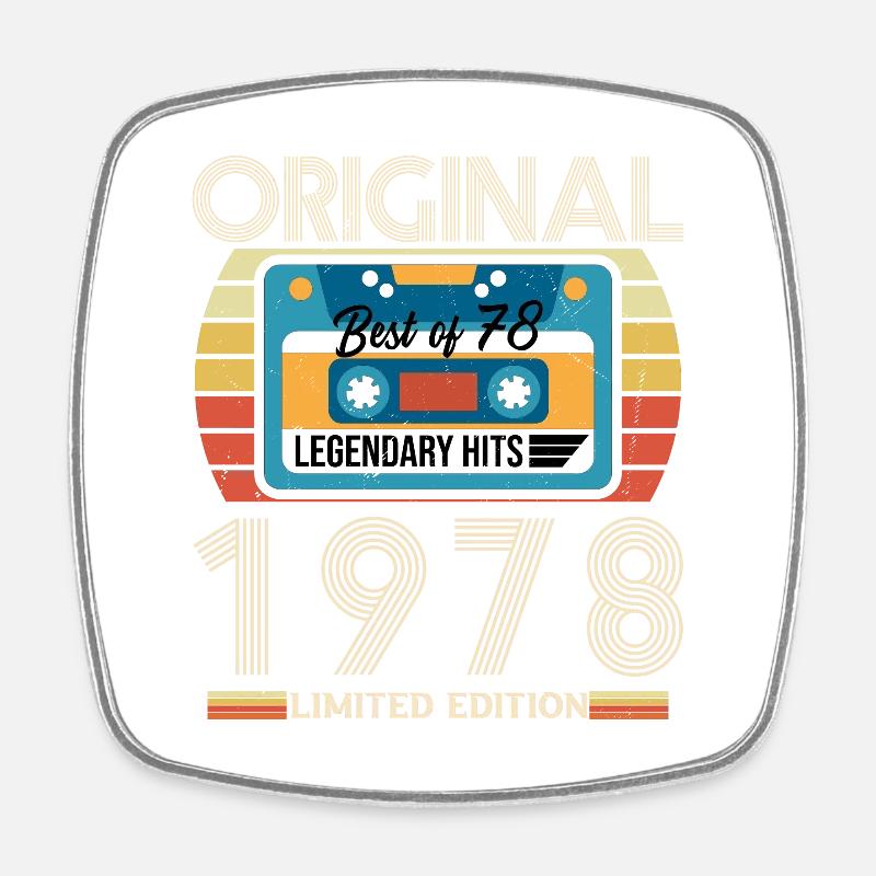 Cadeau D’anniversaire Vintage 1978 Édition Limitée - Magnet carré - blanc