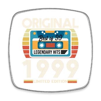 Cadeau D'anniversaire Vintage 1999 Original - Magnet carré - blanc - Devant