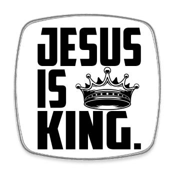 Jesus God Christian Christ| Color changeable - Square fridge magnet - white - Front