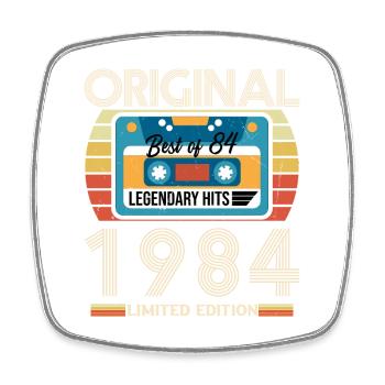 Cadeau D’anniversaire Vintage 1984 Édition Limitée - Magnet carré - blanc - Devant