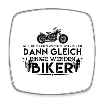 ich bin Biker | Biker ! - Viereckiger Kühlschrankmagnet - Weiß - Vorne
