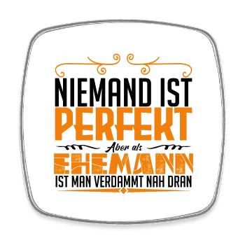 Dieser MANN - der coolste & beste Ehemann der Welt - Viereckiger Kühlschrankmagnet - Weiß - Vorne