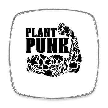 Plant Punk Vegan Diet Plant Based Vegan Diet Lover - Viereckiger Kühlschrankmagnet - Weiß - Vorne
