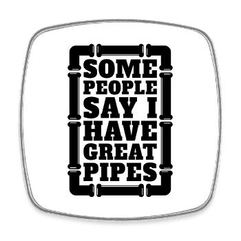 Some People Say Pipefitter Repair Man Pipefitters - Square fridge magnet - white - Front