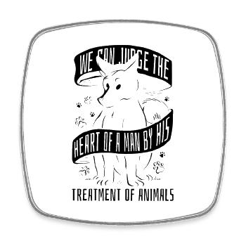 We Can Judge Animal Welfare Adoption Animal Workers - Square fridge magnet - white - Front