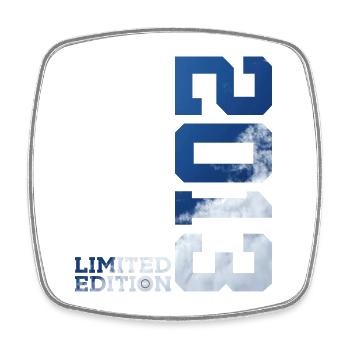LIMITED EDITION 2013 13TH BIRTHDAY - Square fridge magnet - white - Front