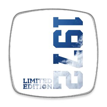 LIMITED EDITION 1972 54TH BIRTHDAY - Square fridge magnet - white - Front