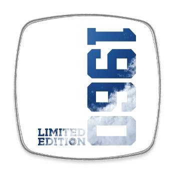 LIMITED EDITION 1960 66TH BIRTHDAY - Square fridge magnet - white - Front