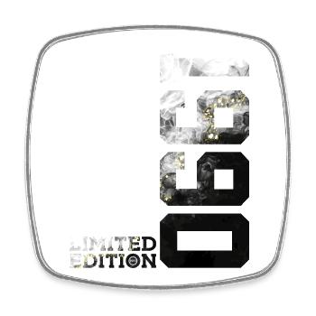 36. GEBURTSTAG 36 JAHRE LIMITED EDITION 1990 - Viereckiger Kühlschrankmagnet - Weiß - Vorne
