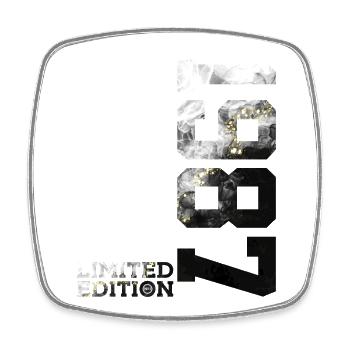 39. GEBURTSTAG 39 JAHRE LIMITED EDITION 1987 - Viereckiger Kühlschrankmagnet - Weiß - Vorne