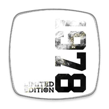 48. GEBURTSTAG 48 JAHRE LIMITED EDITION 1978 - Viereckiger Kühlschrankmagnet - Weiß - Vorne