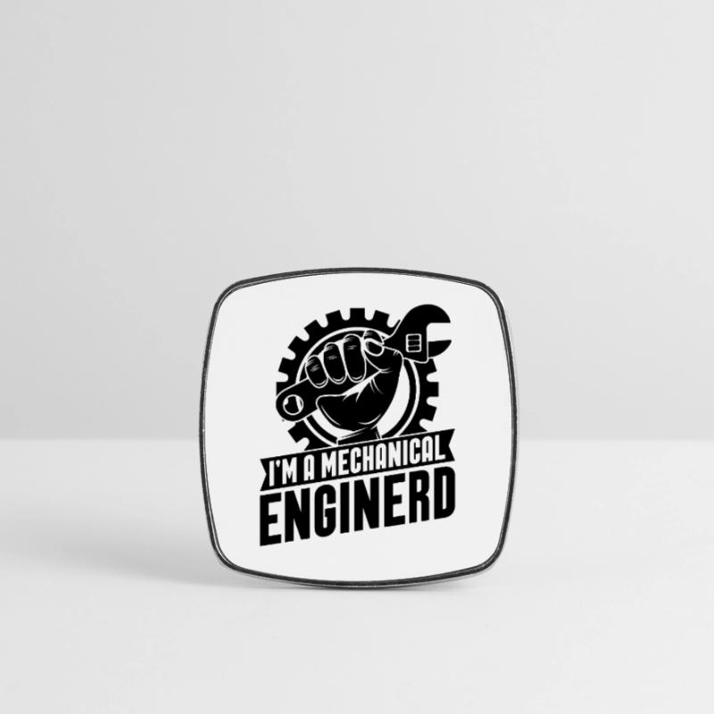 I'm A Mechanical Enginerd Engineering Engineer Square fridge magnet