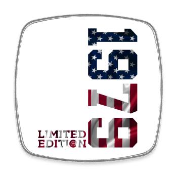 ÉDITION LIMITÉE 1979 USA 47E ANNIVERSAIRE - Magnet carré - blanc - Devant