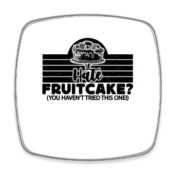 Hate Fruitcake You Retro Baking Fruitcake Lover - Square fridge magnet - white - Front