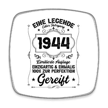 1944 - Viereckiger Kühlschrankmagnet - Weiß - Vorne