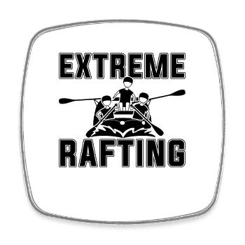 Extreme Rafting Canoeing Paddling Rafting Lover - Viereckiger Kühlschrankmagnet - Weiß - Vorne