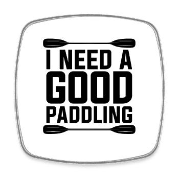 I Need A Good Paddling Raft Kayaking Rafting Lover - Viereckiger Kühlschrankmagnet - Weiß - Vorne
