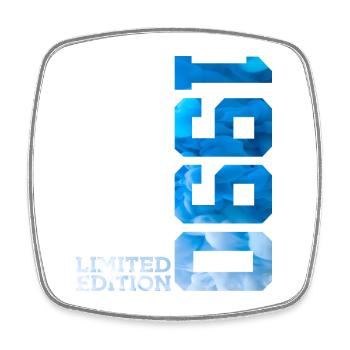 36TH BIRTHDAY LIMITED EDITION 1990 - Square fridge magnet - white - Front