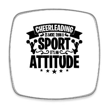 Cheerleading Is More Than A Gymnast Cheerleader - Viereckiger Kühlschrankmagnet - Weiß - Vorne
