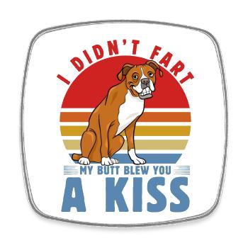 Je n’ai pas pété mes fesses t’a soufflé un baiser Boxer - Magnet carré - blanc - Devant
