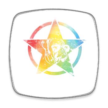 Boxer - Square fridge magnet - white - Front