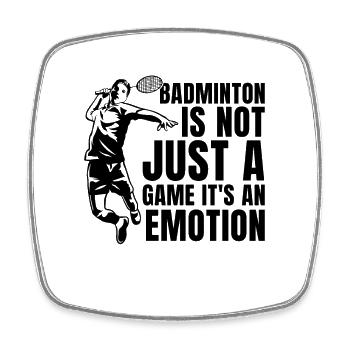 Badminton Is Not Just A Net Shot Badminton Player - Viereckiger Kühlschrankmagnet - Weiß - Vorne