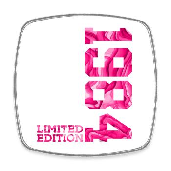 42ND BIRTHDAY PINK LIMITED EDITION 1984 - Square fridge magnet - white - Front
