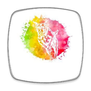 Boxer - Square fridge magnet - white - Front