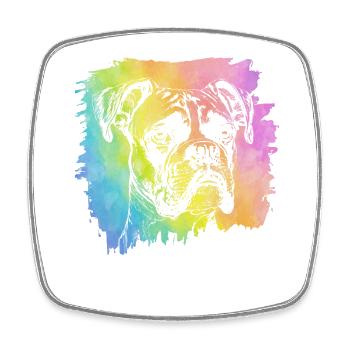 Boxer - Square fridge magnet - white - Front