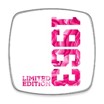63RD BIRTHDAY PINK LIMITED EDITION 1963 - Square fridge magnet - white - Front