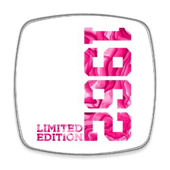 64. GEBURTSTAG PINK LIMITED EDITION 1962 - Viereckiger Kühlschrankmagnet - Weiß - Vorne
